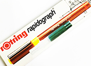 gbc Penna a china, Rotring RapidoGraph, 0,13 mm penna a china Rotring per disegno tecnico. Per carta da disegno. Spessore punta 0,13mm. Prodotto originale tedesco, MADE IN GERMANY ROR155013