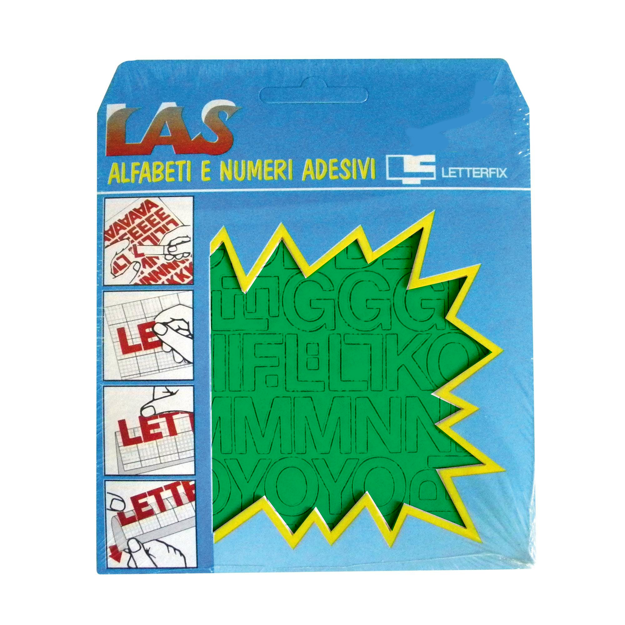 gbc Alfabeto autoadesivo lettereNumeri h.9mm, VERDE Altezza 9mm, Serie di 568 tra lettere, numeri e caratteri speciali, plastificato.