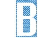 gbc Carattere autoadesivo -B-, h.100mm BIANCO, altezza 10cm, Serie 