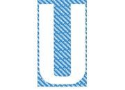 gbc Carattere autoadesivo -U-, h.70mm BIANCO, altezza 7cm, Serie 