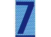 gbc Carattere autoadesivo -7-, h.70mm BLU, altezza 7cm, Serie N, in Vinile brillante, spessore 0,10mm.