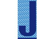 gbc Carattere autoadesivo -J-, h.20mm BLU, altezza 2cm, Serie N, in Vinile brillante, spessore 0,10mm.