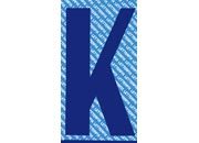 gbc Carattere autoadesivo -K-, h.150mm BLU, altezza 15cm, Serie 
