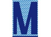 gbc Carattere autoadesivo -M-, h.30mm BLU, altezza 3cm, Serie N, in Vinile brillante, spessore 0,10mm.