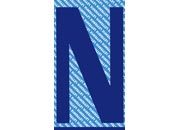 gbc Carattere autoadesivo -N-, h.150mm BLU, altezza 15cm, Serie 