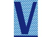 gbc Carattere autoadesivo -V-, h.70mm BLU, altezza 7cm, Serie 