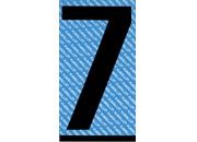 gbc Carattere autoadesivo -7-, h.30mm NERO, altezza 3cm, Serie 