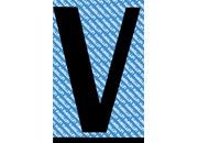 gbc Carattere autoadesivo -V-, h.50mm NERO, altezza 5cm, Serie N, in Vinile brillante, spessore 0,10mm.