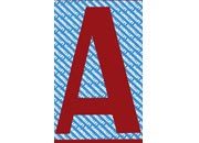 gbc Carattere autoadesivo -A-, h.30mm ROSSO, altezza 3cm, Serie N, in Vinile brillante, spessore 0,10mm.