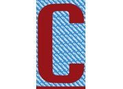 gbc Carattere autoadesivo -C-, h.100mm ROSSO, altezza 10cm, Serie 
