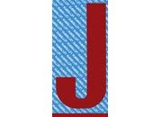 gbc Carattere autoadesivo -J-, h.100mm ROSSO, altezza 10cm, Serie 