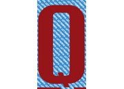 gbc 2arattere autoadesivo -Q-, h.50mm ROSSO, altezza 5cm, Serie 