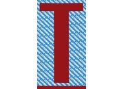 gbc Carattere autoadesivo -T-, h.70mm ROSSO, altezza 7cm, Serie 