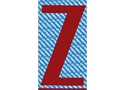 gbc Carattere autoadesivo -Z-, h.20mm ROSSO, altezza 2cm, Serie 