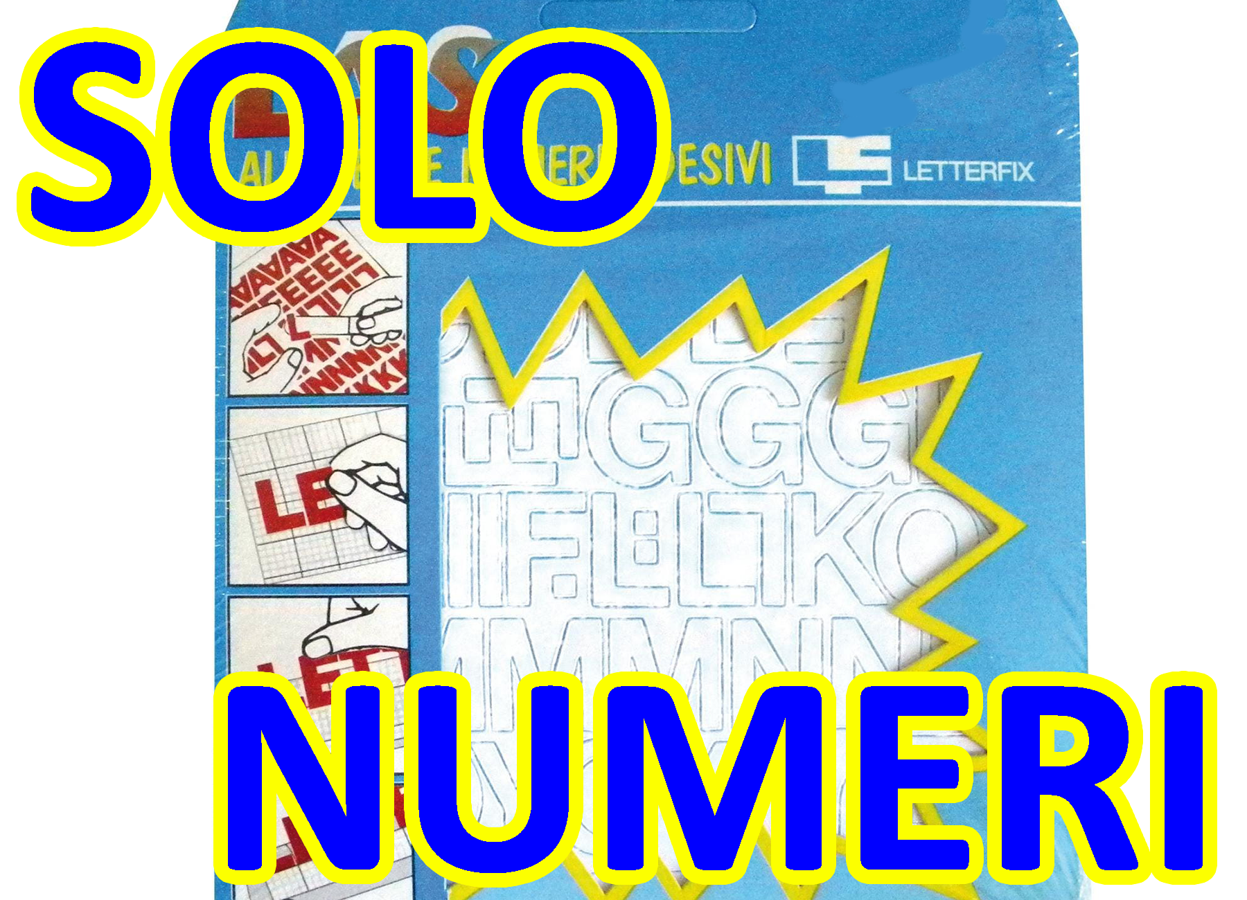 gbc Numeri autoadesivi h.12mm, BIANCO Altezza 12mm, Serie di 568 soli numeri assortiti, plastificato RSHLHPB12n