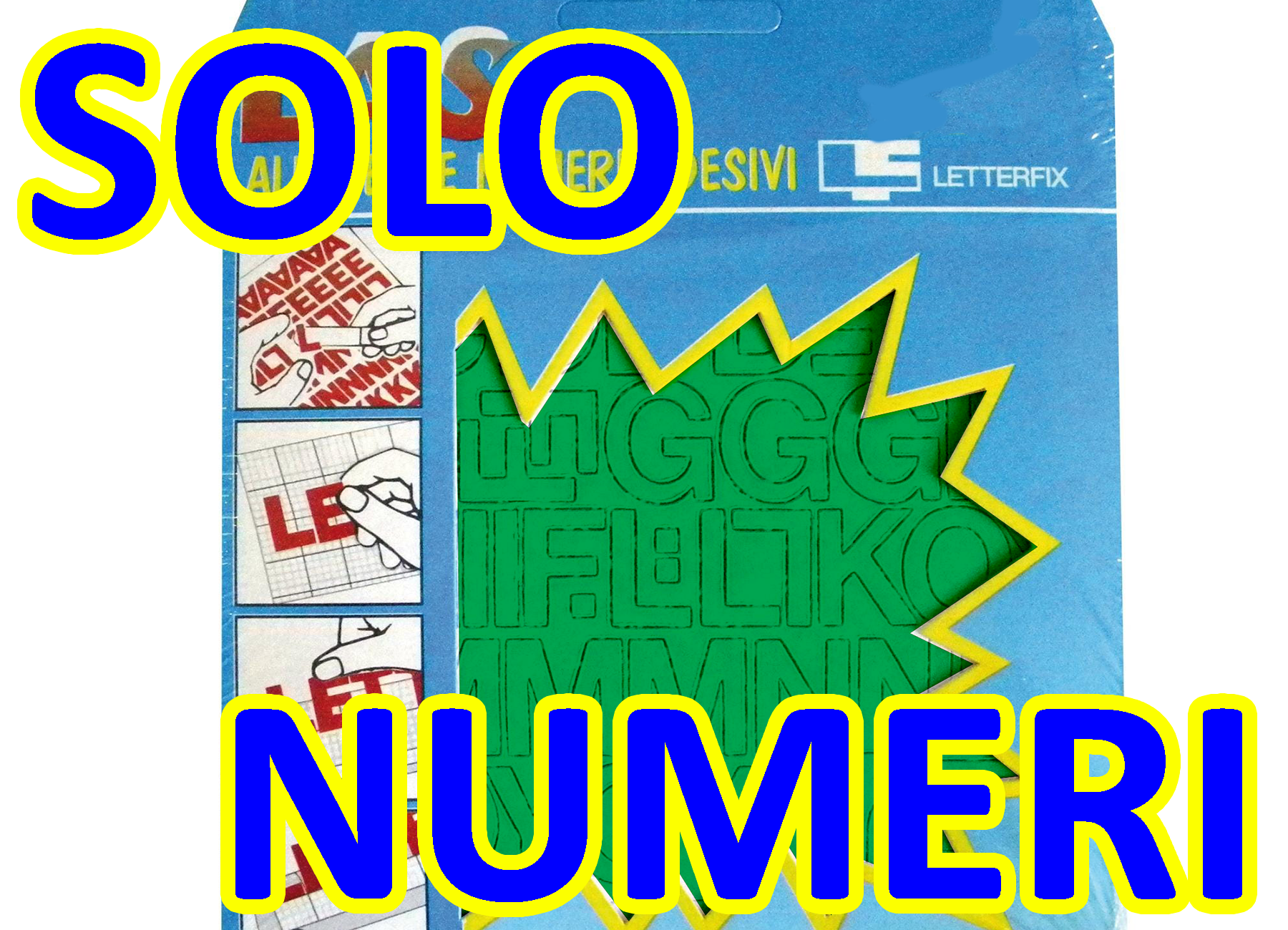 gbc Numeri autoadesivi h.15mm, VERDE Altezza 15mm, Serie di 288 soli numeri assortiti, plastificato RSHLHPV15n