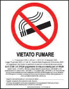 gbc Vietato fumare Cartello in PVC , spessore 1mm, dimensioni 23x29cm, di divieto , segnaletica di sicurezza conferme al DLGS 81 del 09-04-2008.