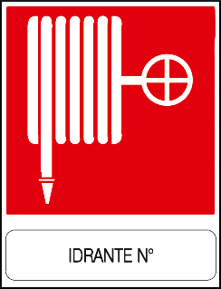 gbc Idrante n. Cartello in PVC , spessore 1mm, dimensioni 23x29cm, di sicurezza, segnaletica di sicurezza conferme al DLGS 81 del 09/04/2008 RSHT00037