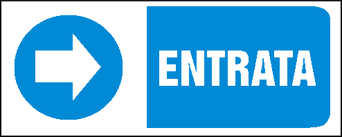 gbc Entrata a destra Cartello in PVC , spessore 1mm, dimensioni 31x14cm, di informazione, segnaletica di sicurezza conferme al DLGS 81 del 09/04/2008 RSHT00107