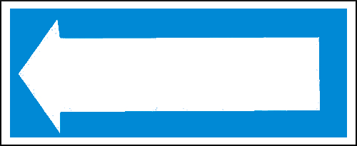 gbc Freccia sinistra-destra Cartello in PVC , spessore 1mm, dimensioni 31x14cm, di informazione, segnaletica di sicurezza conferme al DLGS 81 del 09-04-2008.