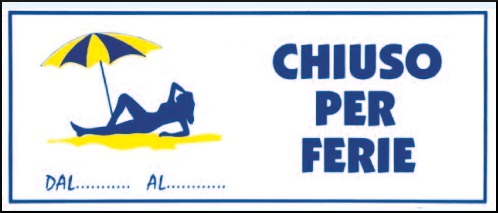 gbc Chiuso per ferie RSHT00140.