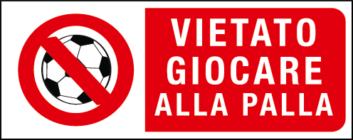 gbc Vietato giocare alla palla RSHT00165.