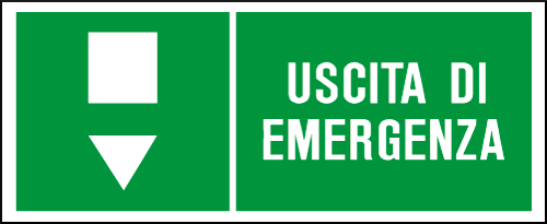 gbc Cartello di sicurezza, Uscita di Emergenza RSHT00225.