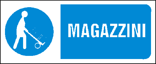 gbc Magazzini Cartello in PVC , spessore 1mm, dimensioni 31x14cm, di informazione, segnaletica di sicurezza conferme al DLGS 81 del 09-04-2008.