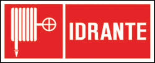 gbc Cartello di sicurezza, Idrante Cartello in PVC , spessore 1mm, dimensioni 31x14cm, di pericolo, segnaletica di sicurezza conferme al DLGS 81 del 09/04/2008 RSHT00299