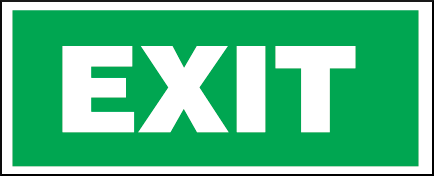 gbc Cartello di sicurezza, EXIT RSHT00386.