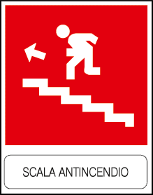 gbc Scala antincendio 4 Cartello in PVC , spessore 1mm, dimensioni 23x29cm, di sicurezza, segnaletica di sicurezza conferme al DLGS 81 del 09/04/2008 RSHT00492