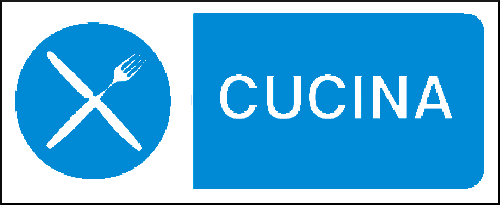 gbc Cucina Cartello in PVC , spessore 1mm, dimensioni 31x14cm, di informazione, segnaletica di sicurezza conferme al DLGS 81 del 09/04/2008 RSHT00494