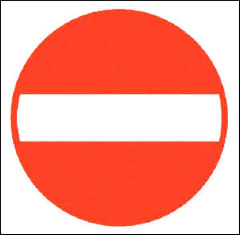 gbc Pittogramma adesivo divieto di ACCESSO In Vinile, spessore 0.10mm, colore e simboli a norma CEE, dimensioni 17x17cm.