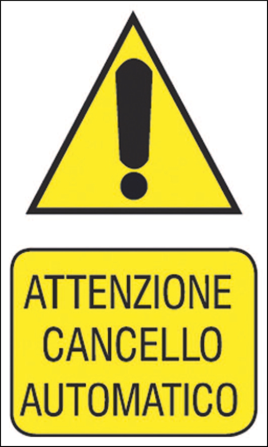 gbc Attenzione cancello automatico RSHT06002.