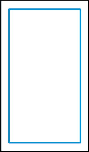 gbc Cartello bianco verticale con bordo azzurro RSHT06005.