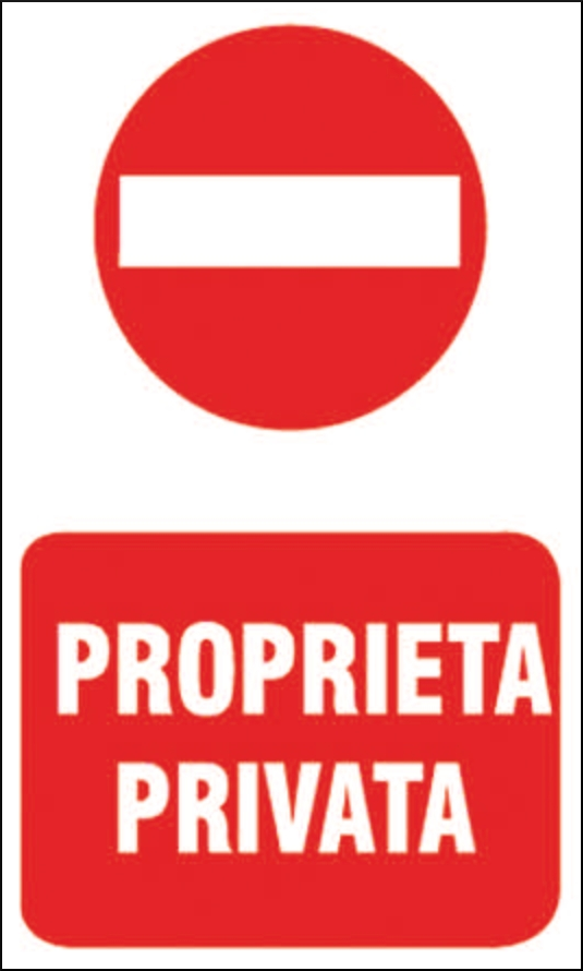 gbc Propriet� privata Cartello in PVC , spessore 0.5mm, dimensioni 20x30cm, di divieto.