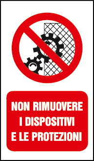 gbc Non rimuovere i dispositivi e le protezioni RSHT06029.