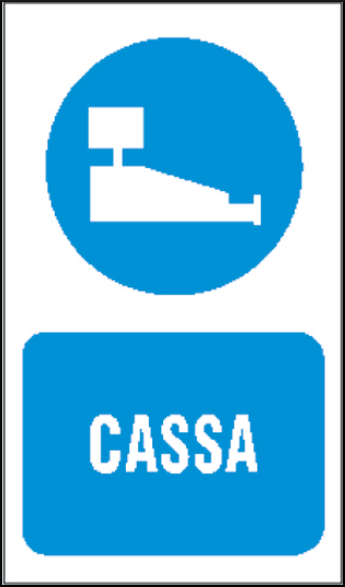 gbc Cassa Cartello in PVC , spessore 0.5mm, dimensioni 20x30cm, di informazione RSHT06049