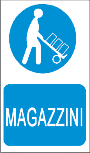 gbc Magazzini Cartello in PVC , spessore 0.5mm, dimensioni 20x30cm, di informazione RSHT06071