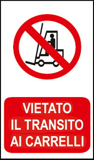 gbc Vietato il transito ai carrelli RSHT06072.