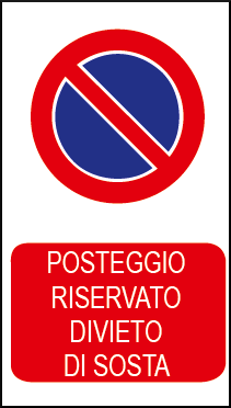 gbc Posteggio riservato, divieto di sosta RSHT06077.