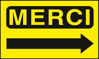 gbc Merci freccia verso destra, orizzontale RSHT06078.