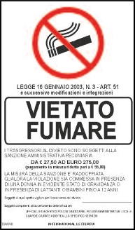 gbc Vietato fumare 3 Cartello in Vinile Adesivo , spessore 0.01mm, dimensioni 20x30cm RSHT07098