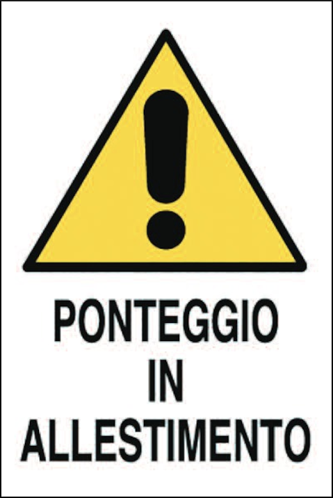 gbc Cartello PONTEGGIO in allestimento RSHT300010.