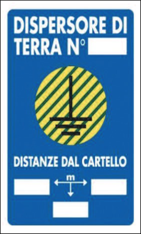 gbc Cartello informativo DISPERSORE di terra n Cartello in Polionda, spessore 2.5mm, dimensioni 40x60cm RSHT328010