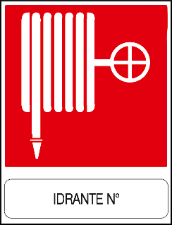gbc Idrante n. Cartello in PVC , spessore 1mm, dimensioni 23x29cm, di sicurezza, segnaletica di sicurezza conferme al DLGS 81 del 09/04/2008.