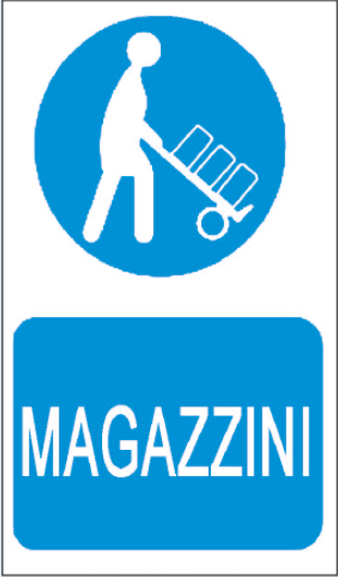 gbc Magazzini Cartello in PVC , spessore 0.5mm, dimensioni 20x30cm, di informazione.