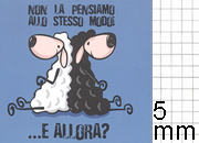 gbc Black&White, NotebookSpiralato, A6, quadretti5mm, Azzurro formato A6, legatura: W.O. lato lungo, foliazione: 50 fogli, carta da 80gr, quadretti 5mm RUG6742.05.R.Az