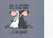 gbc Black&White, NotebookSpiralato Quadretti5mm, A4 Pecore QUADRETTI 5mm, Formato A4, legatura: W.O. lato lungo, foliazione: 70 fogli, carta da 80gr.