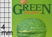 gbc MaxiQuaderno PuntoMetallico FruitsLine, Quadretti4mm, GreenWalnut RUG4881.04.